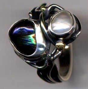 2pearls ring