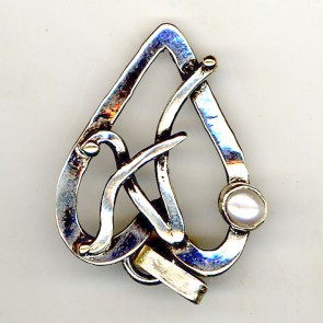 Silver and Opal Ornamental pendant